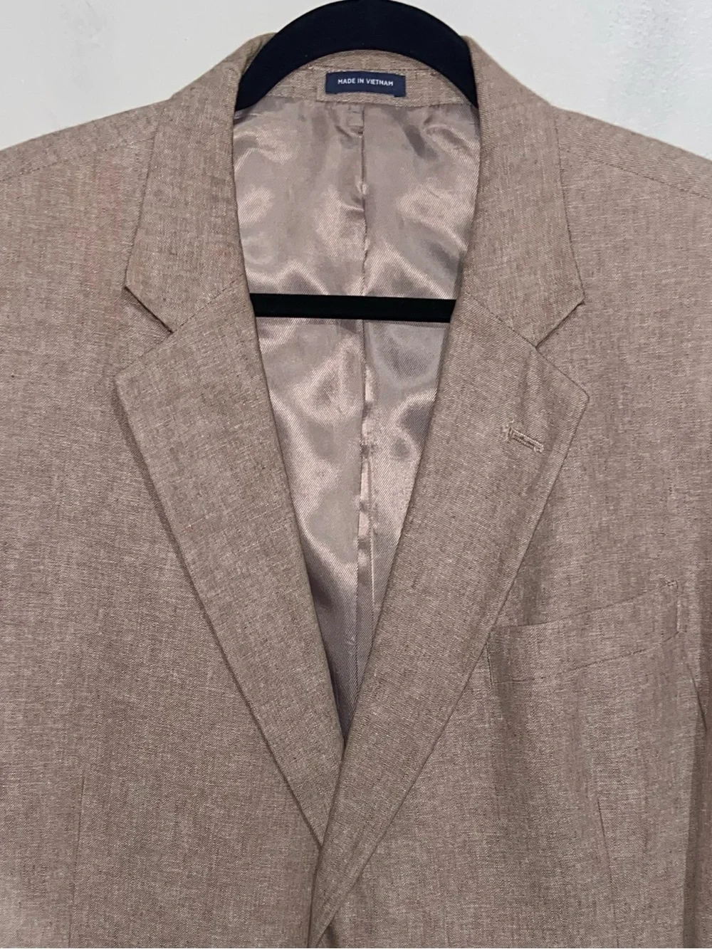 Stafford Blazer Jacket Mens 48 R Signature Linen Blend Classic Fit Sports Coat